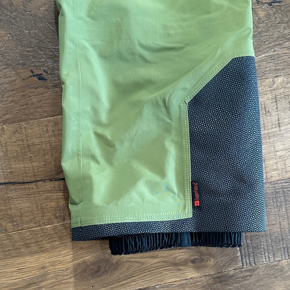 TREW Chariot Bib Women's Olive Green Outdoor Ski Cargo Overalls - Picture 4 of 9